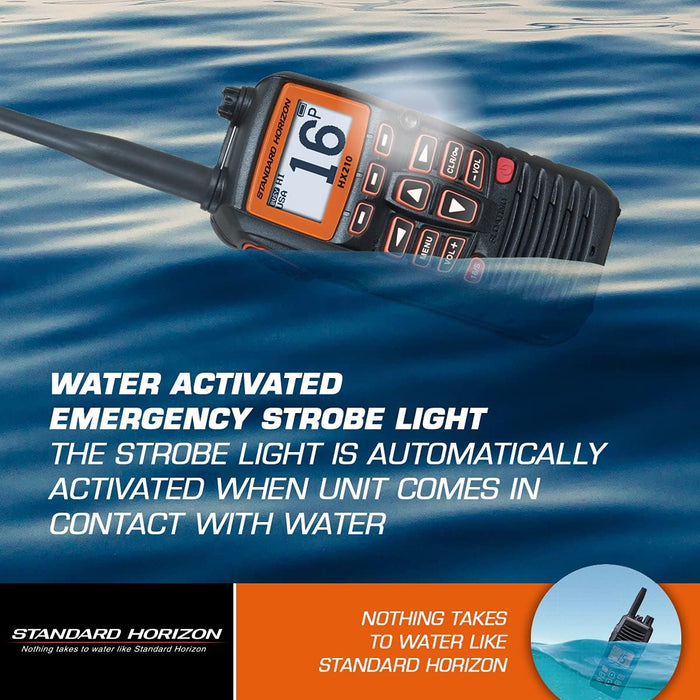 Standard Horizon HX210 6W Floating Handheld Marine VHF Transceiver [HX210]