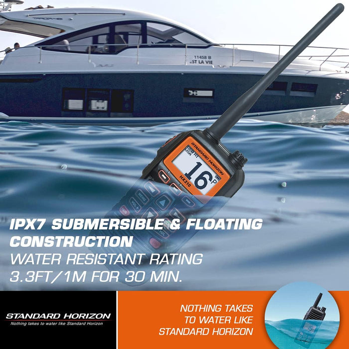 Standard Horizon HX210 6W Floating Handheld Marine VHF Transceiver [HX210]