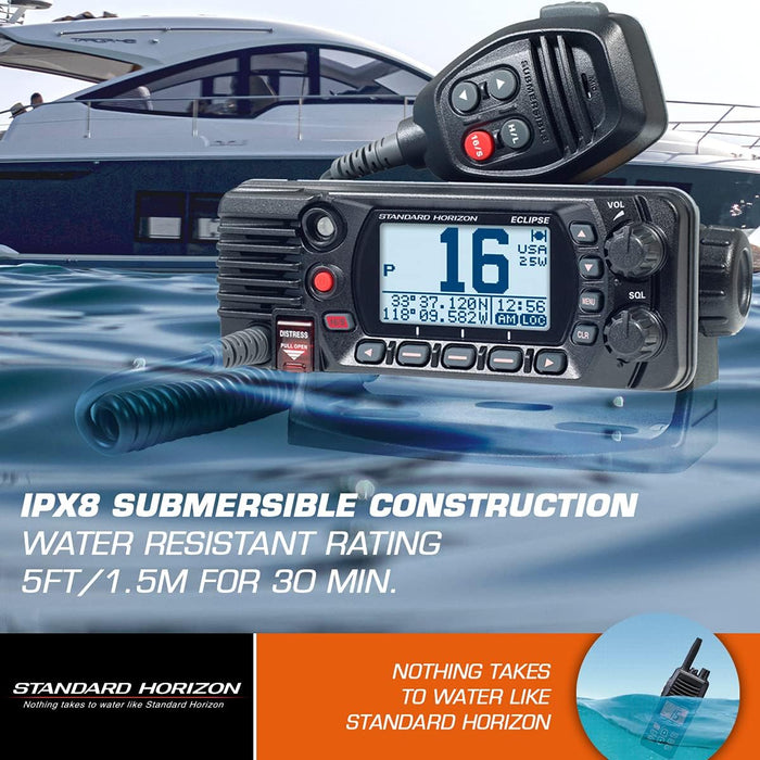 Standard Horizon GX1400G Fixed Mount VHF w/GPS - Black [GX1400GB]