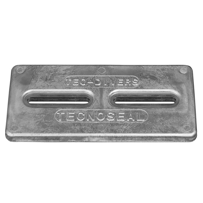 Tecnoseal Rectangular Zinc Plate Anode w/Inserts - 12" x 6" x 1" [TEC-DIVERSD]