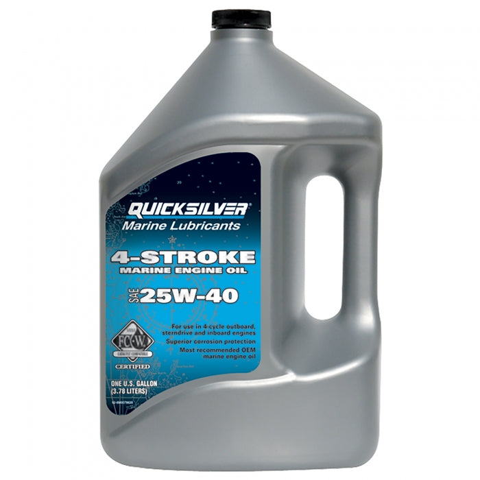 Mercury Quicksilver 92-8M0078620 25W40 4 Stroke Marine Engine Oil